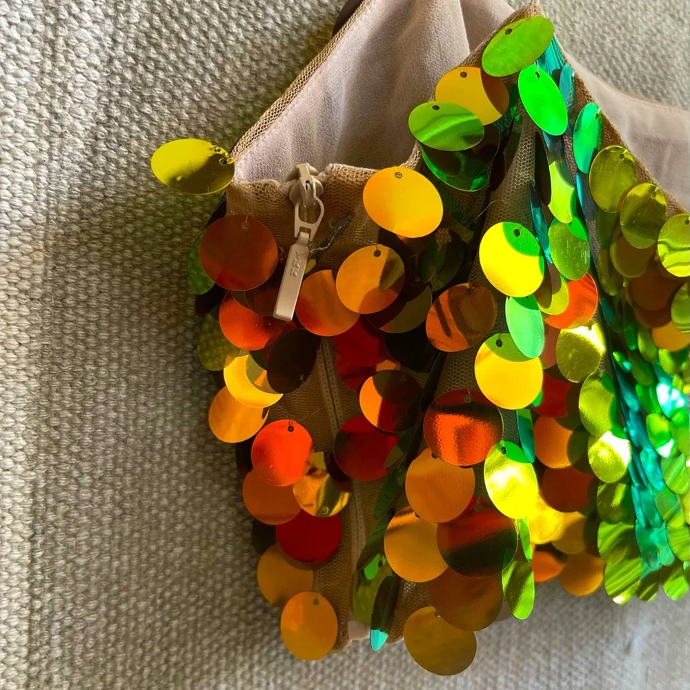 Zara Sequin Crop Top - Picture 5 of 8